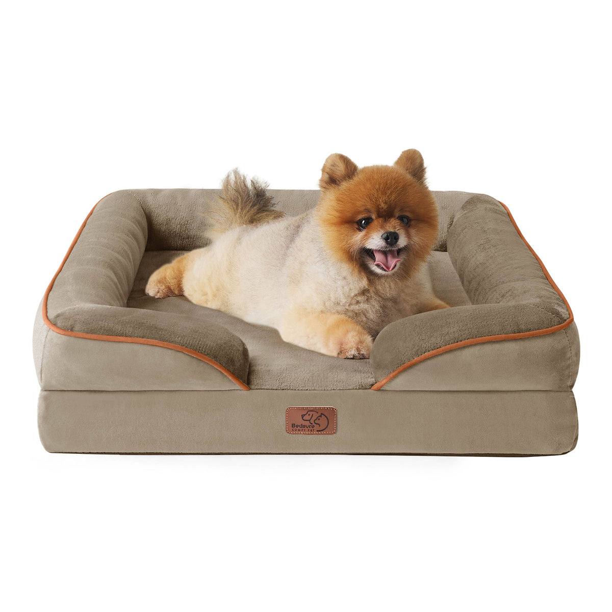 Bedsure Orthopedic Flannel Dog Sofa
