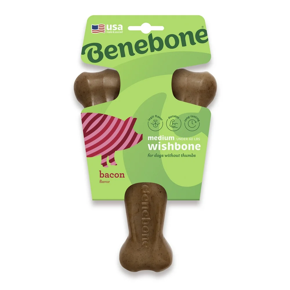 Benebone Wishbone (Bacon, Medium)