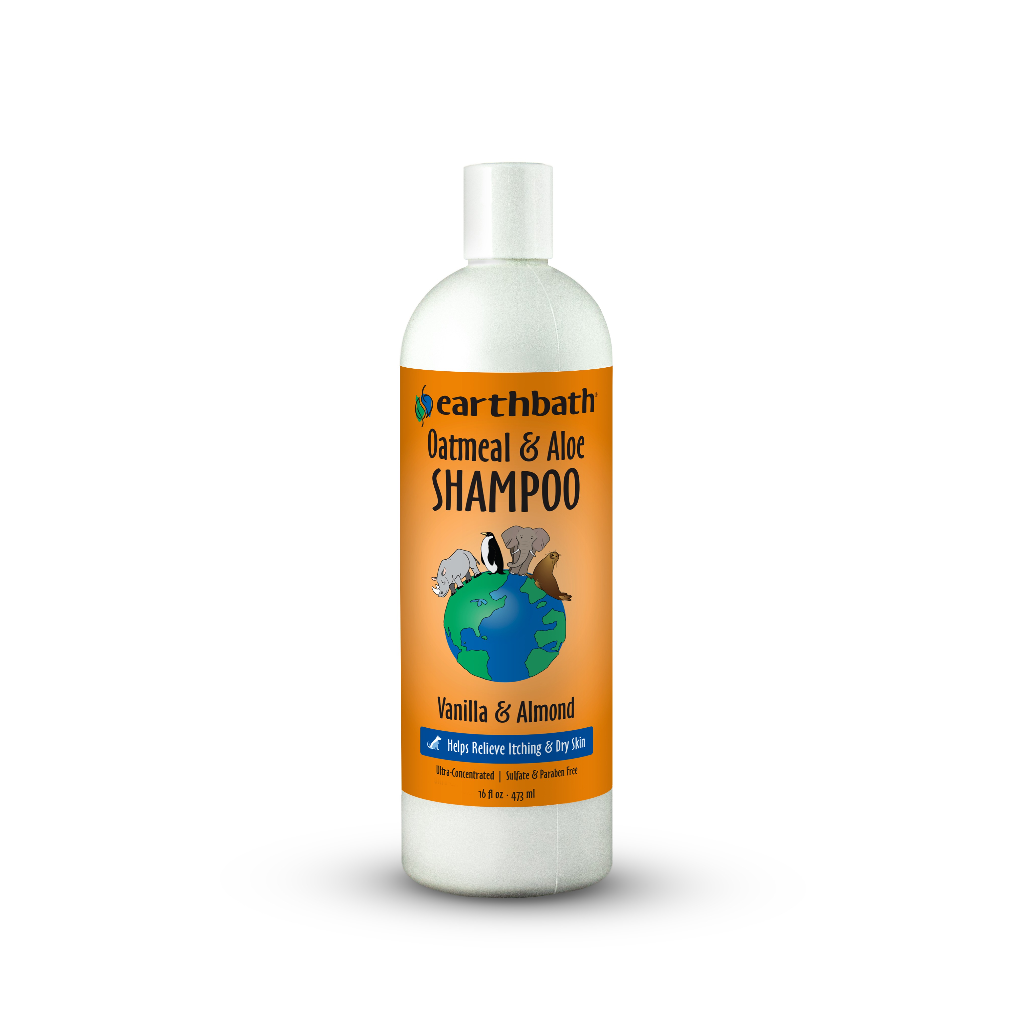 earthbath Oatmeal & Aloe Shampoo, Vanilla & Almond, 16 fl oz
