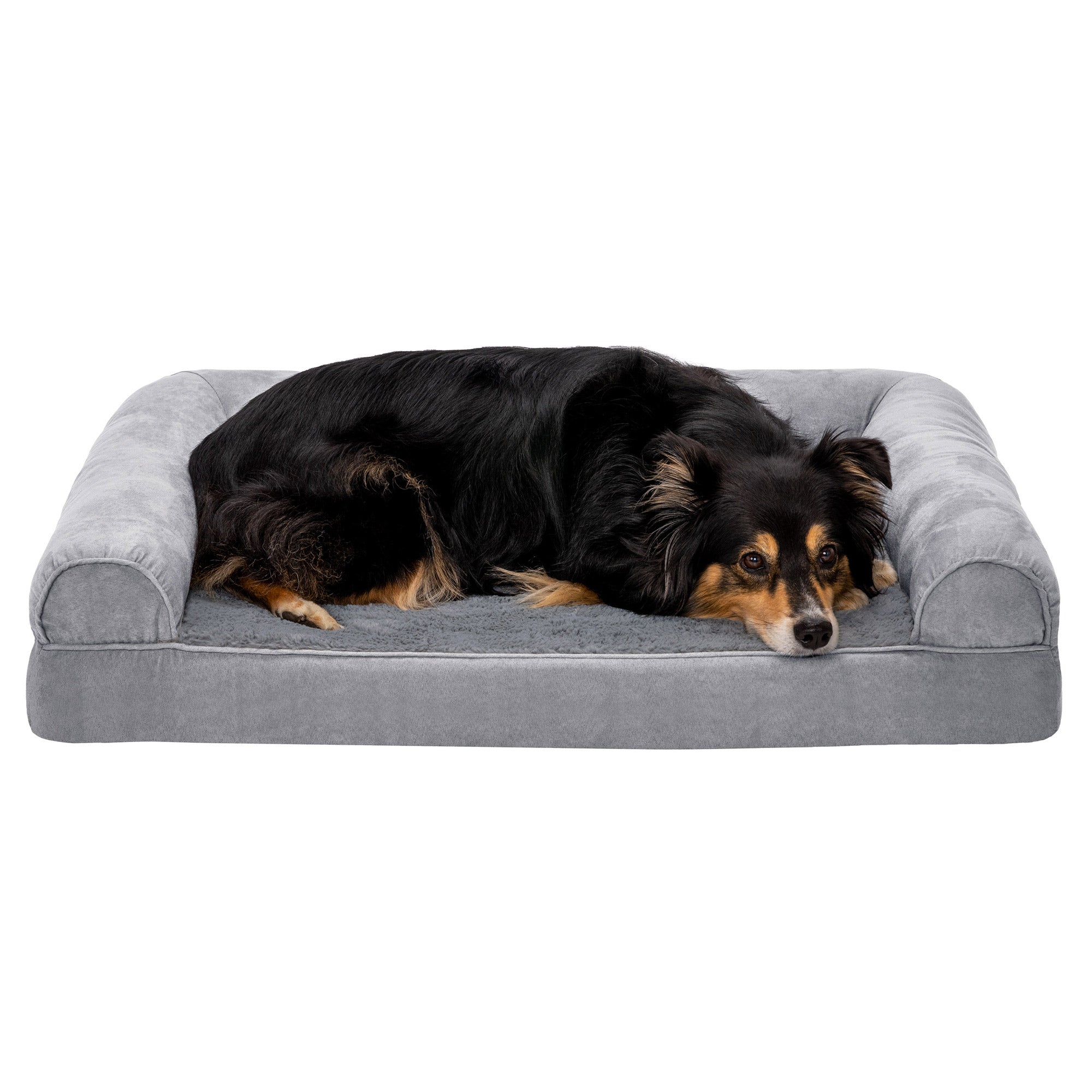 FurHaven Plush & Suede Orthopedic Sofa Dog Bed