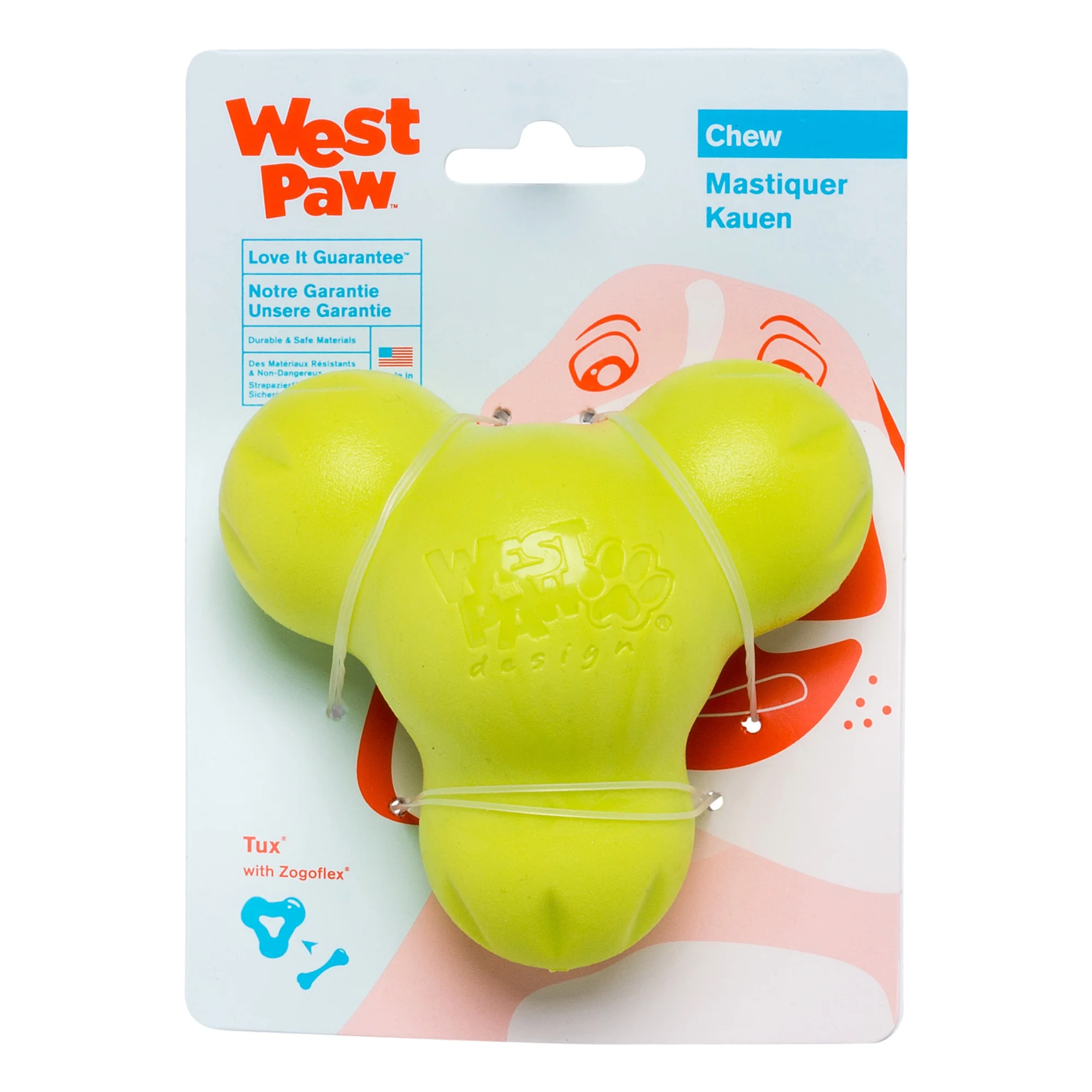 West Paw Tux Treat Toy (Granny Smith, Small)